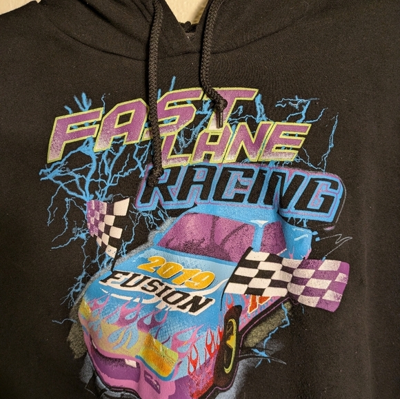 rue 21 Xl Fast Lane Racing Graphic Hoodie Pre-owned - Picture 3 of 7
